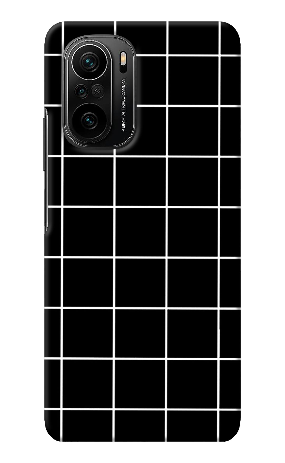 White Grid Mi 11X/11X Pro Back Cover