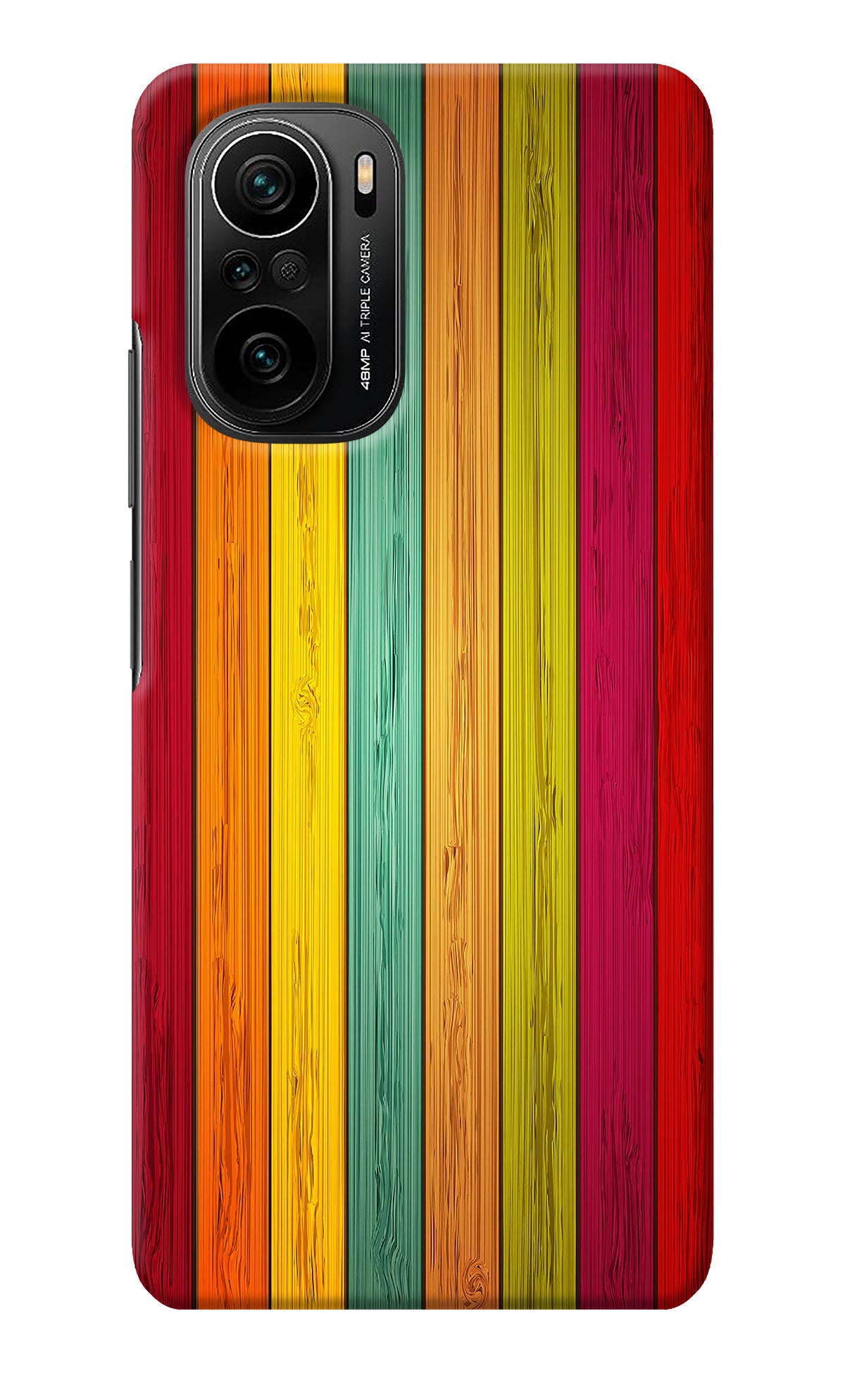 Multicolor Wooden Mi 11X/11X Pro Back Cover