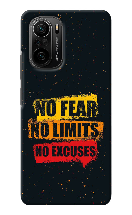 No Fear No Limits No Excuse Mi 11X/11X Pro Back Cover