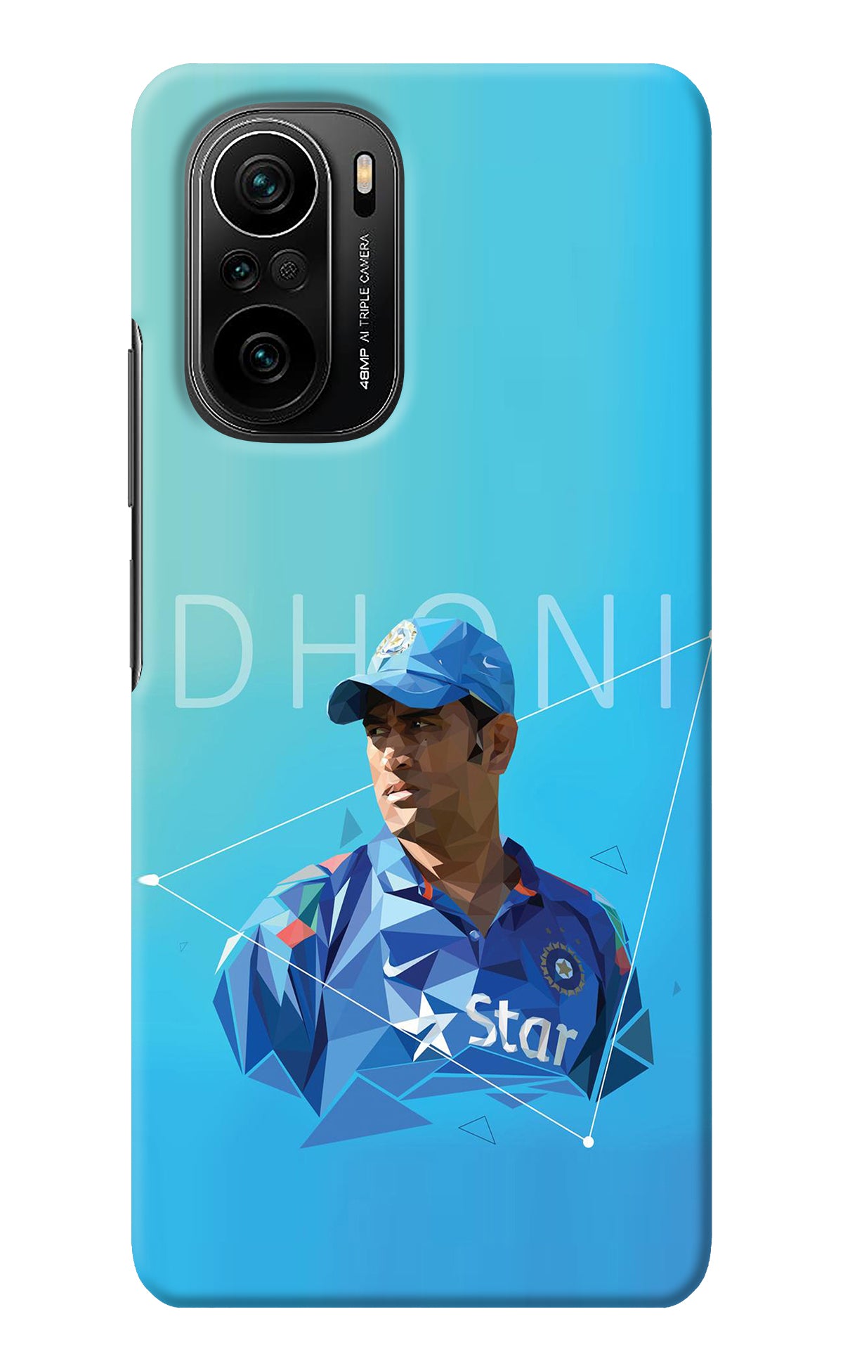 Dhoni Artwork Mi 11X/11X Pro Back Cover