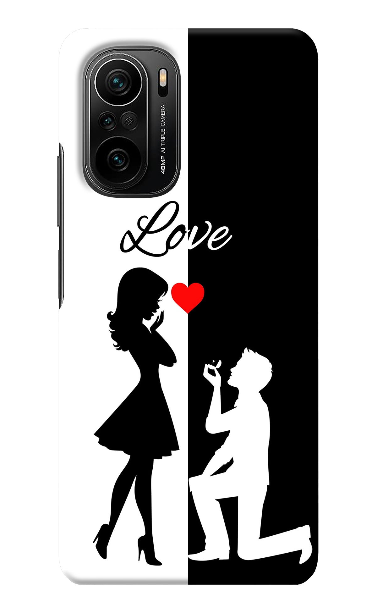 Love Propose Black And White Mi 11X/11X Pro Back Cover