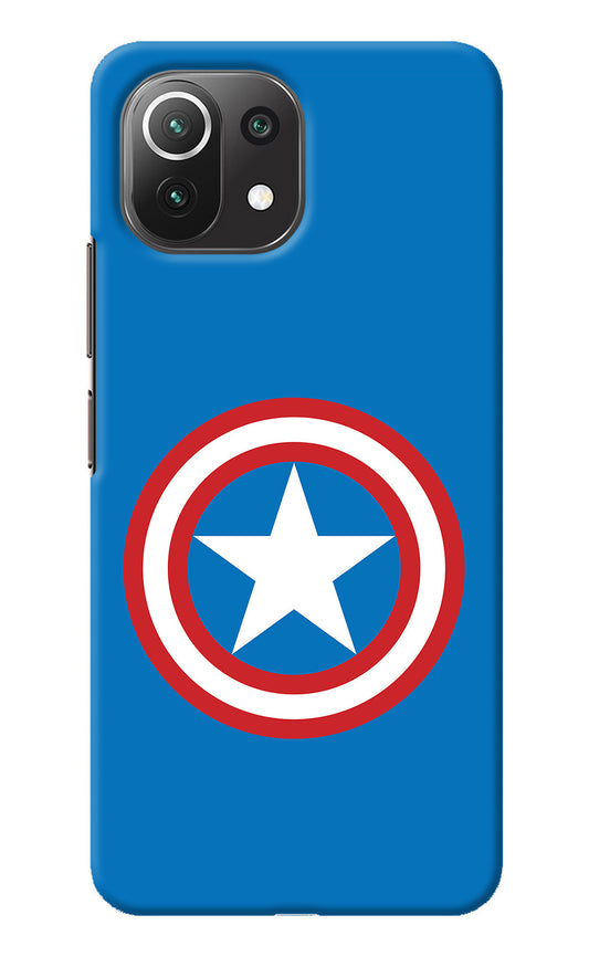 Captain America Logo Mi 11 Lite Back Cover