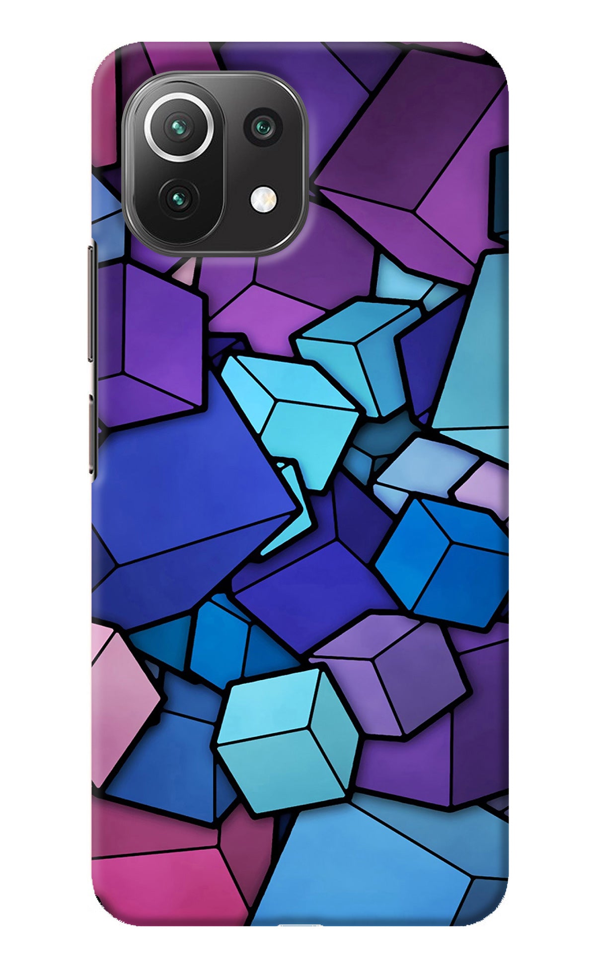 Cubic Abstract Mi 11 Lite Back Cover