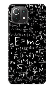Physics Albert Einstein Formula Mi 11 Lite Back Cover