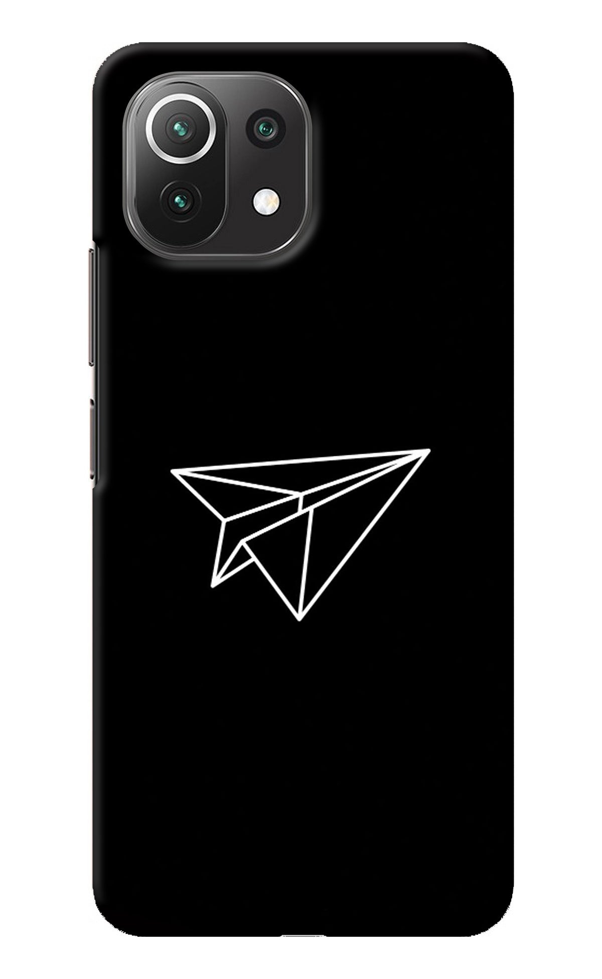 Paper Plane White Mi 11 Lite Back Cover