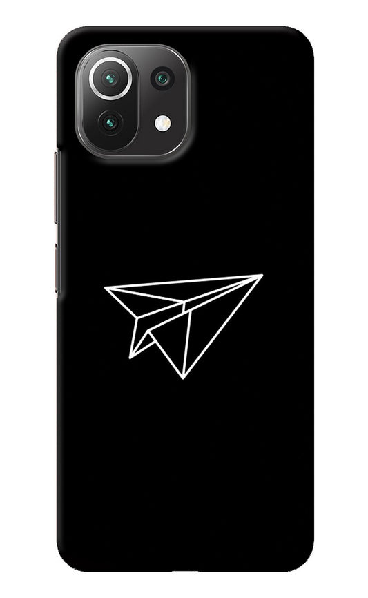 Paper Plane White Mi 11 Lite Back Cover