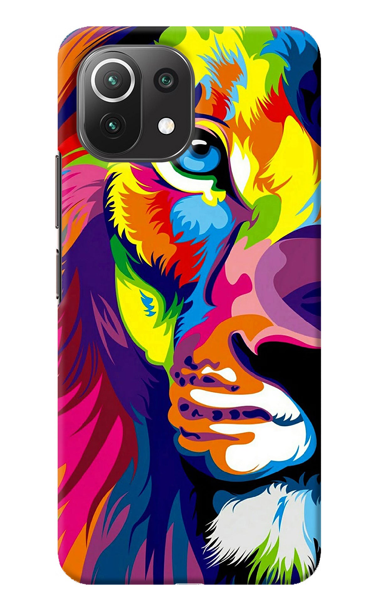 Lion Half Face Mi 11 Lite Back Cover