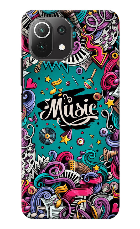 Music Graffiti Mi 11 Lite Back Cover