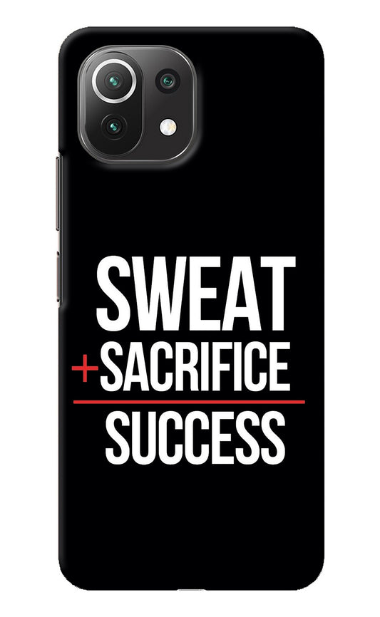 Sweat Sacrifice Success Mi 11 Lite Back Cover