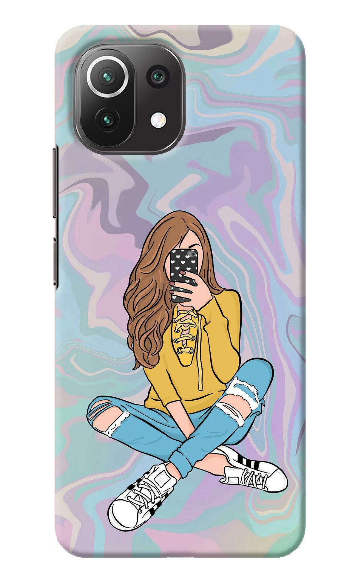 Selfie Girl Mi 11 Lite Back Cover