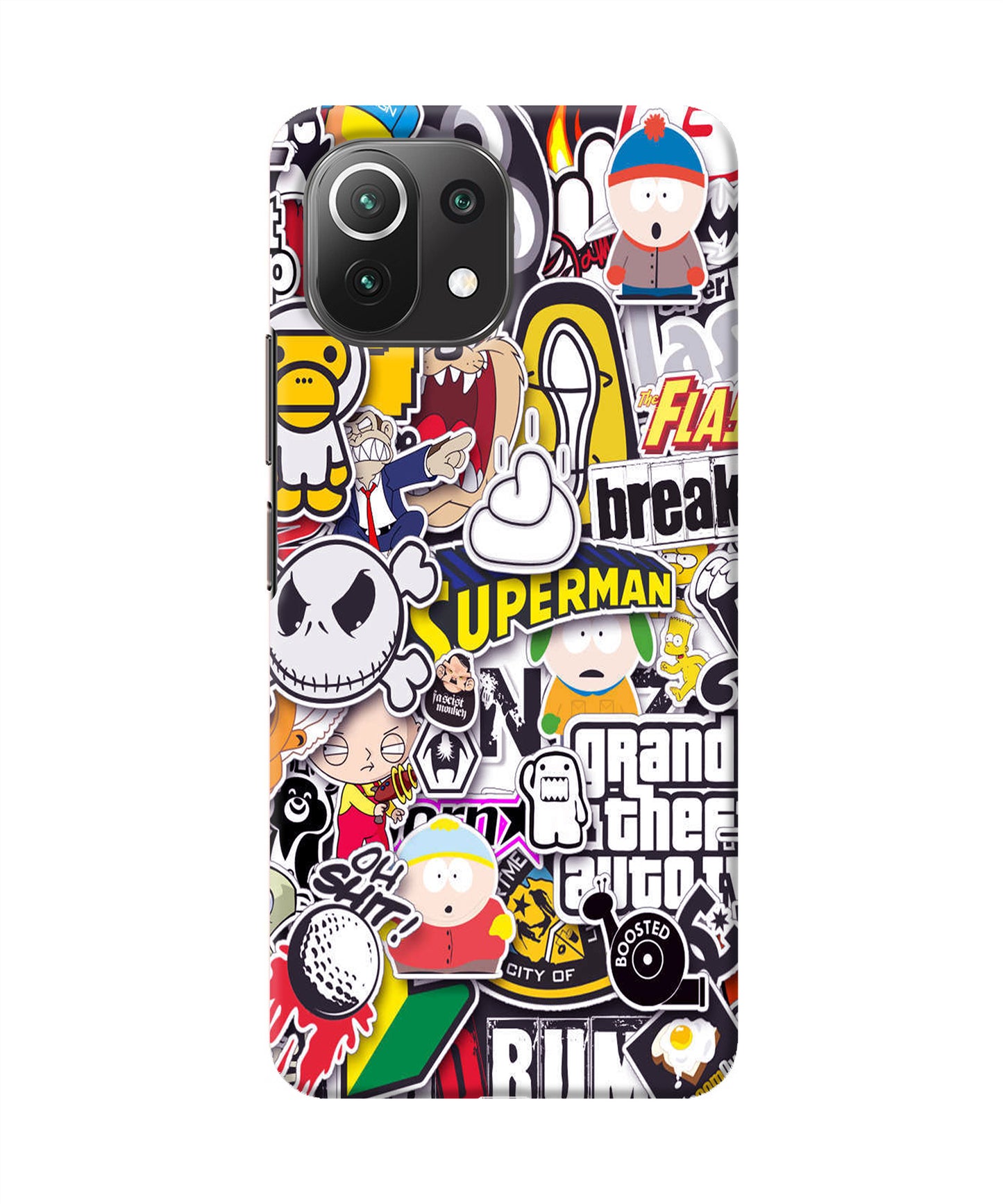 Sticker Bomb Mi 11 Lite Back Cover