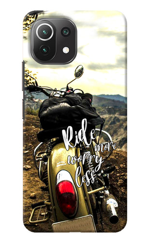 Ride More Worry Less Mi 11 Lite Back Cover