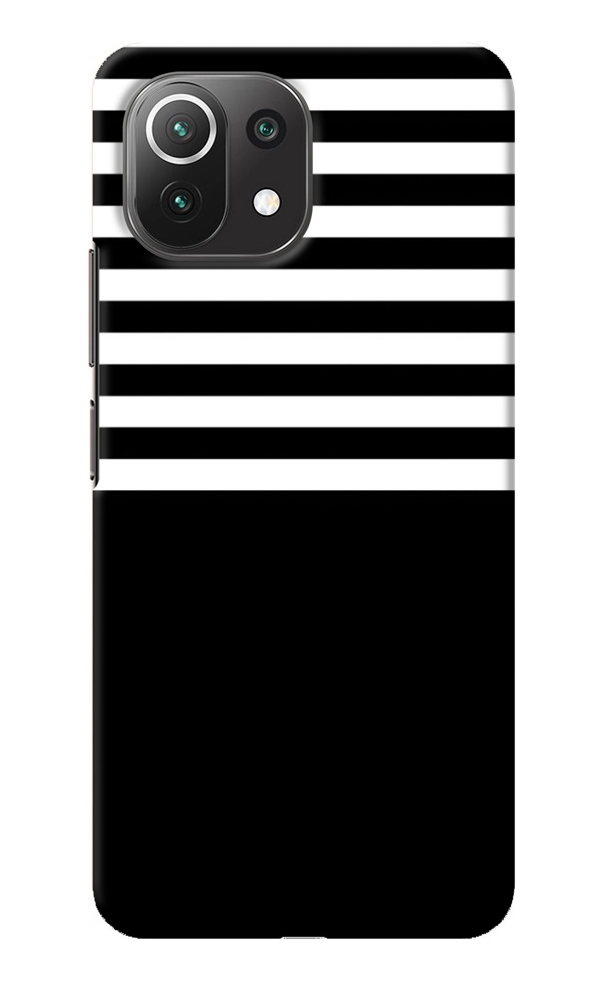 Black and White Print Mi 11 Lite Back Cover