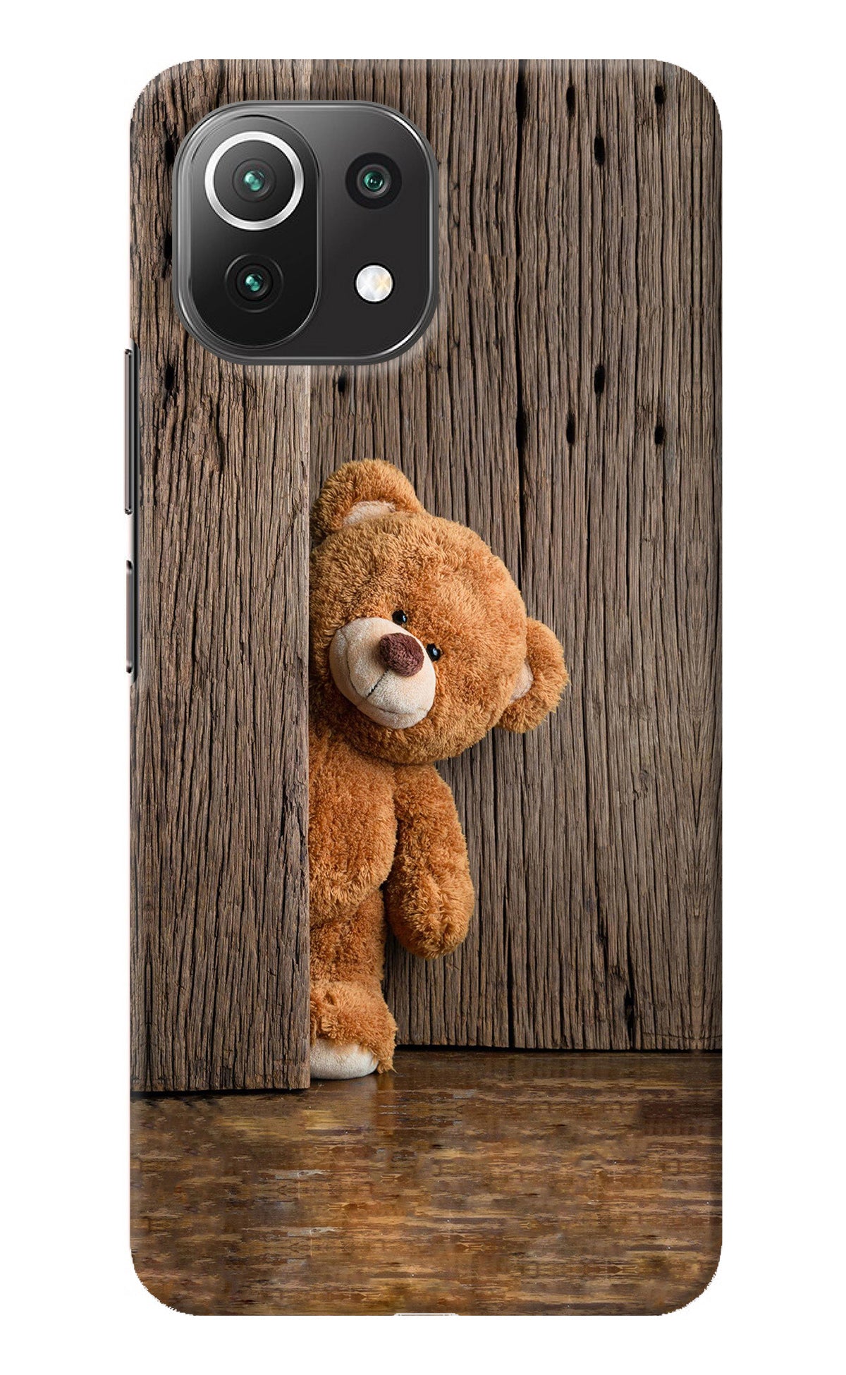 Teddy Wooden Mi 11 Lite Back Cover