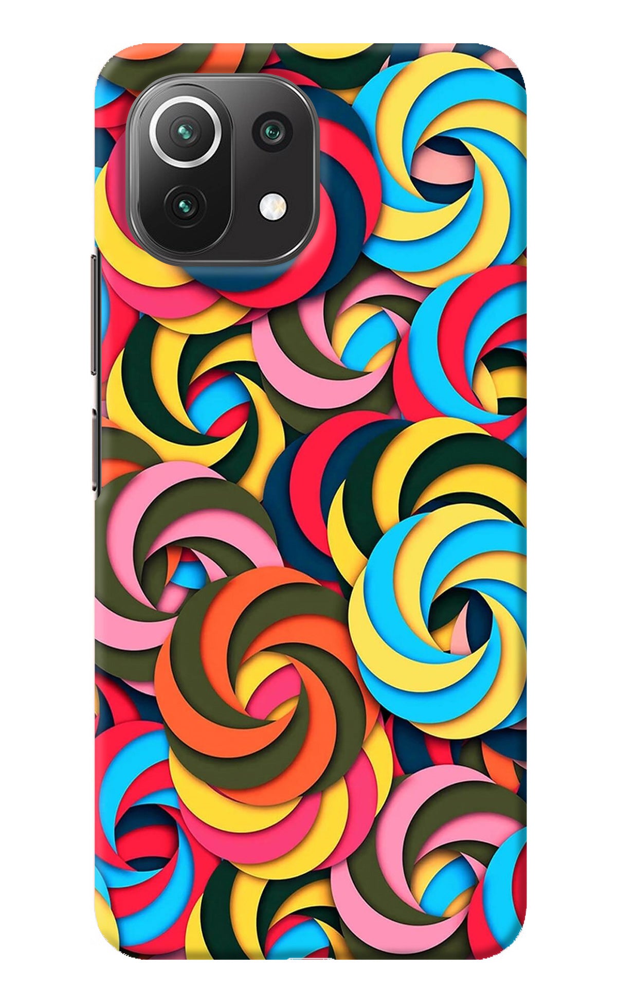 Spiral Pattern Mi 11 Lite Back Cover