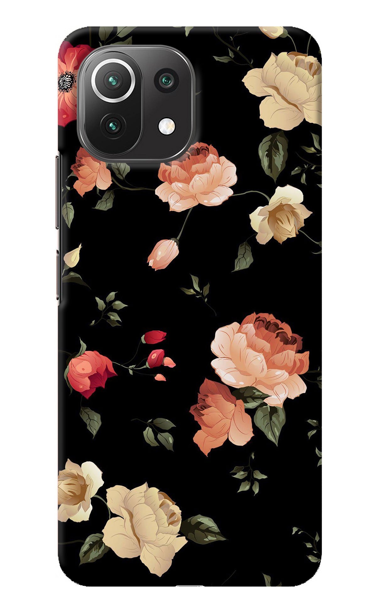 Flowers Mi 11 Lite Back Cover