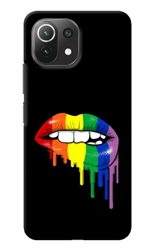 Lips Biting Mi 11 Lite Back Cover