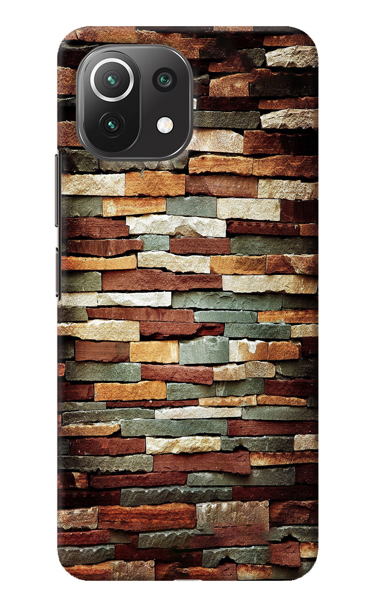 Bricks Pattern Mi 11 Lite Back Cover