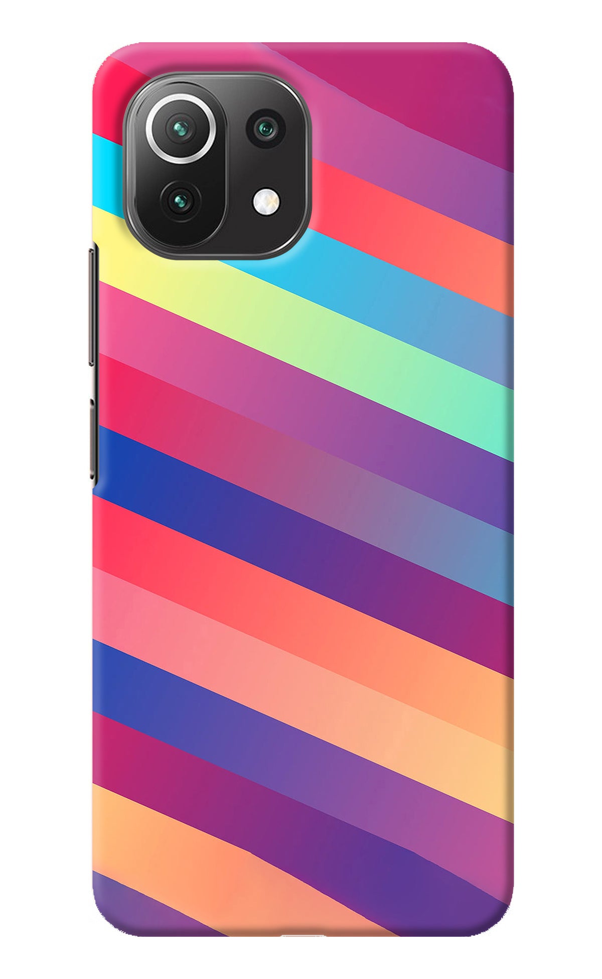 Stripes color Mi 11 Lite Back Cover