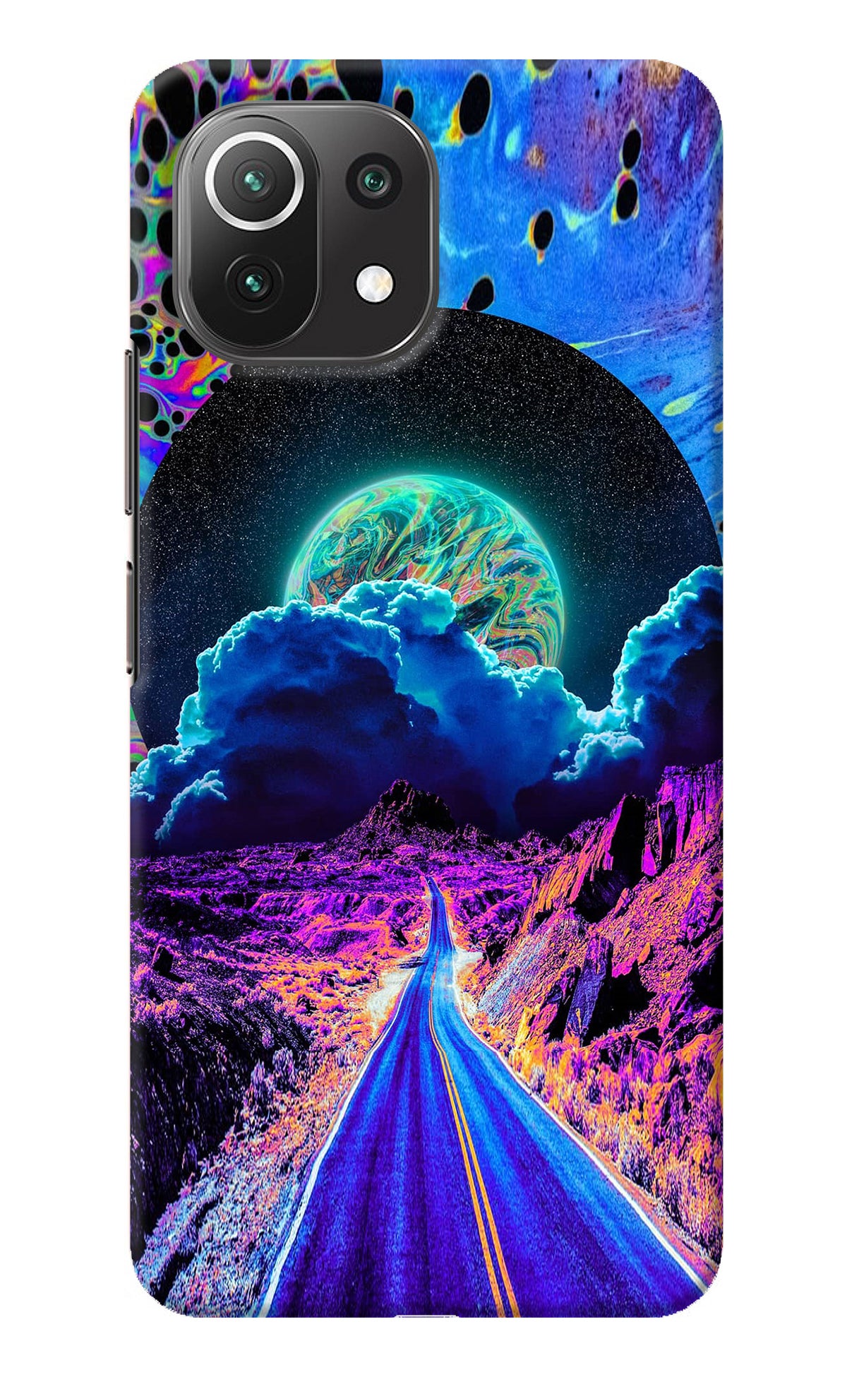 Psychedelic Painting Mi 11 Lite Back Cover