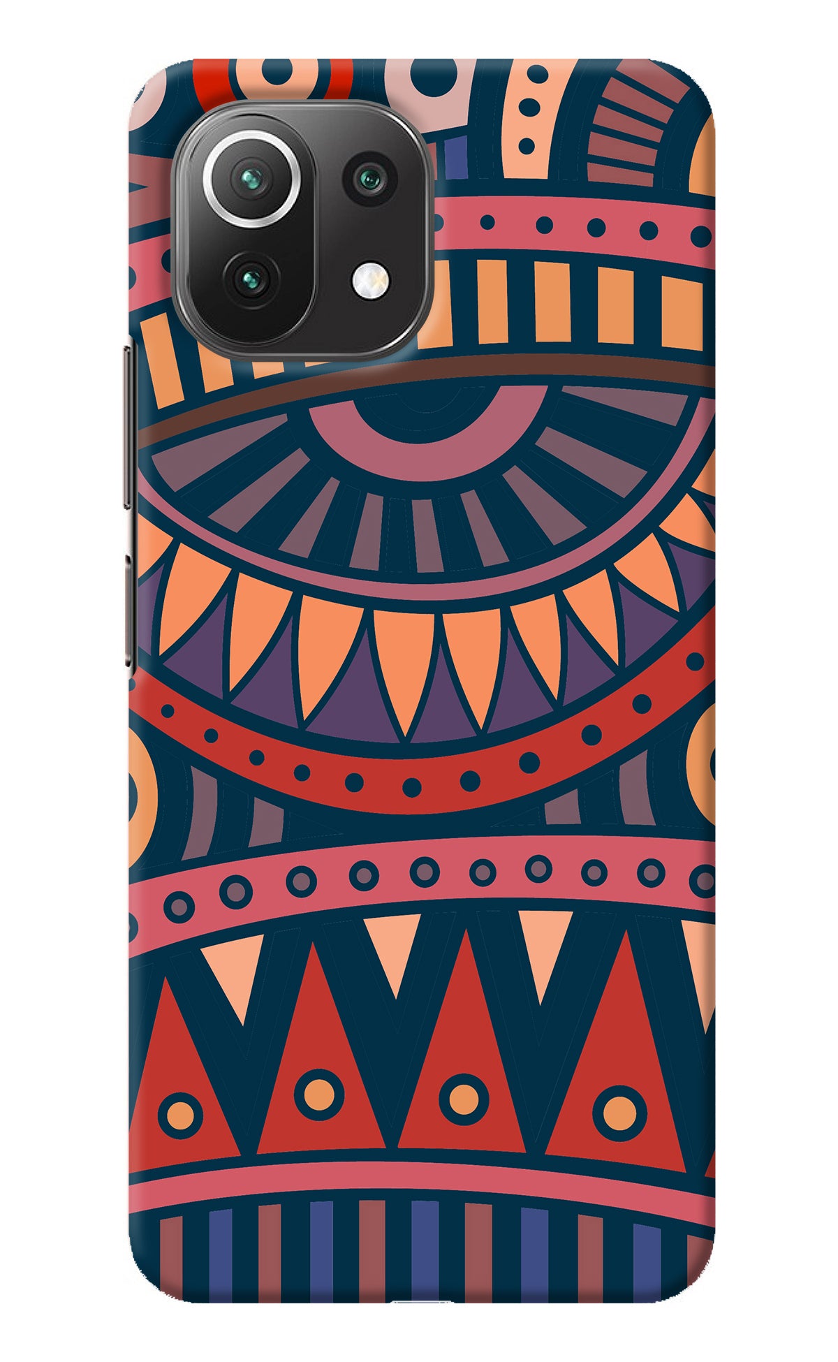 African Culture Design Mi 11 Lite Back Cover