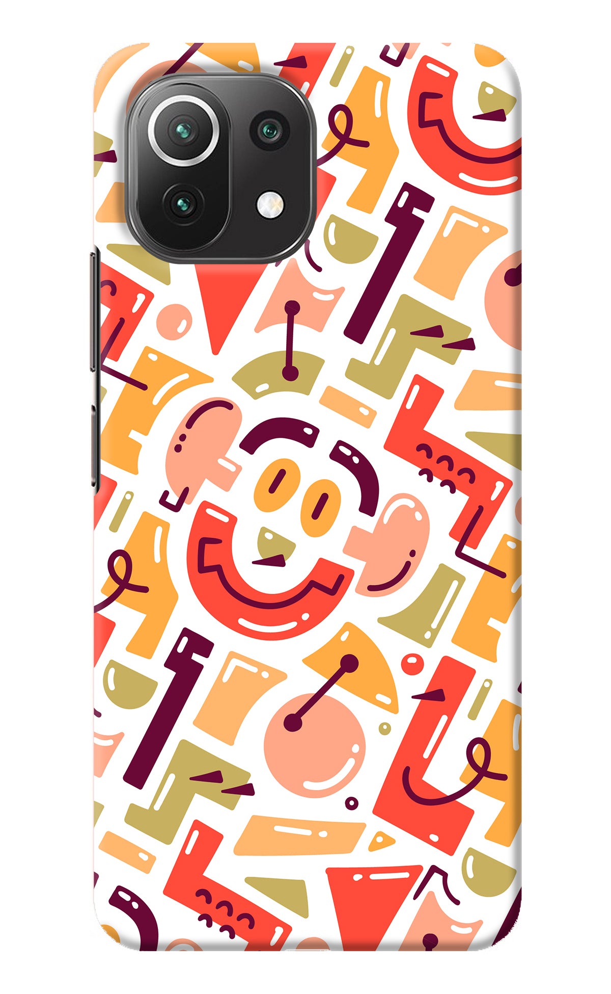 Doodle Pattern Mi 11 Lite Back Cover