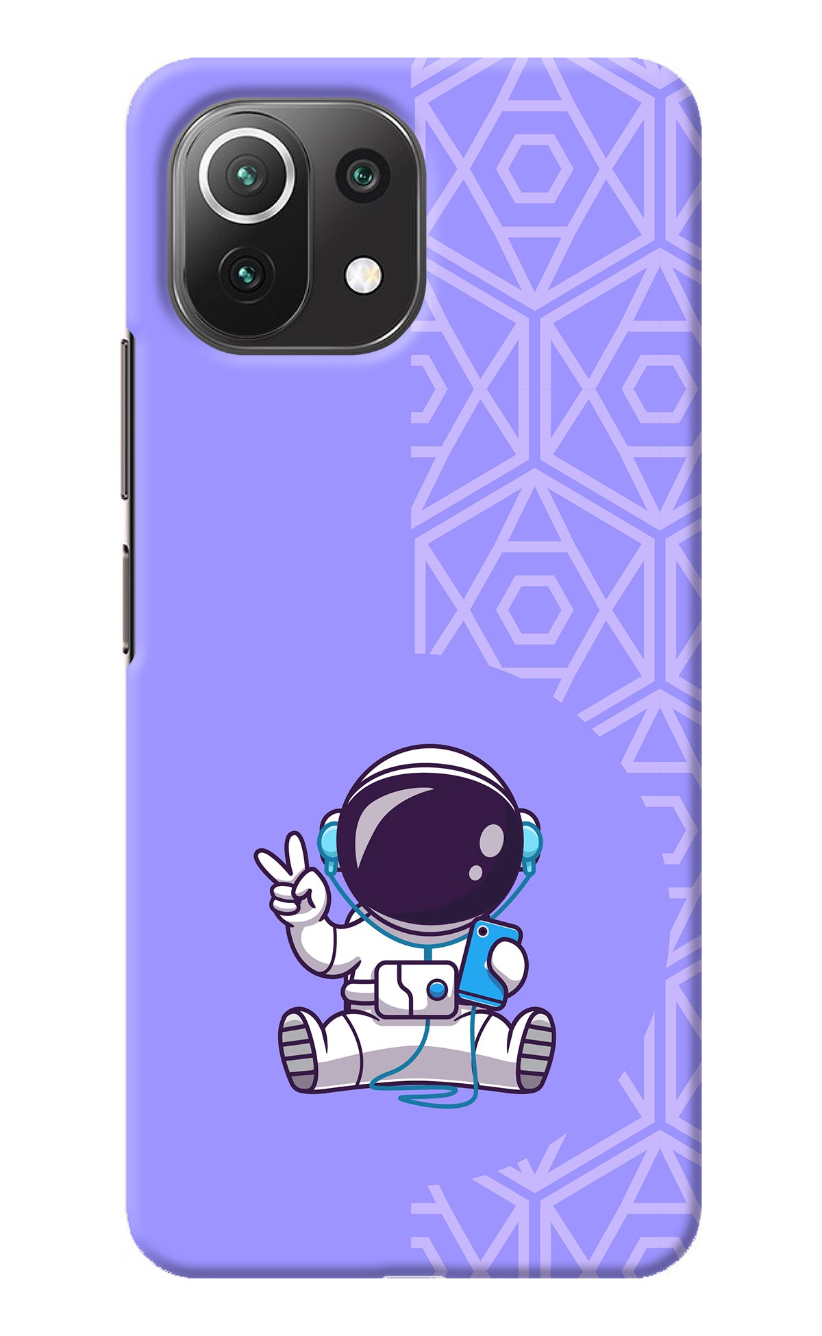 Cute Astronaut Chilling Mi 11 Lite Back Cover