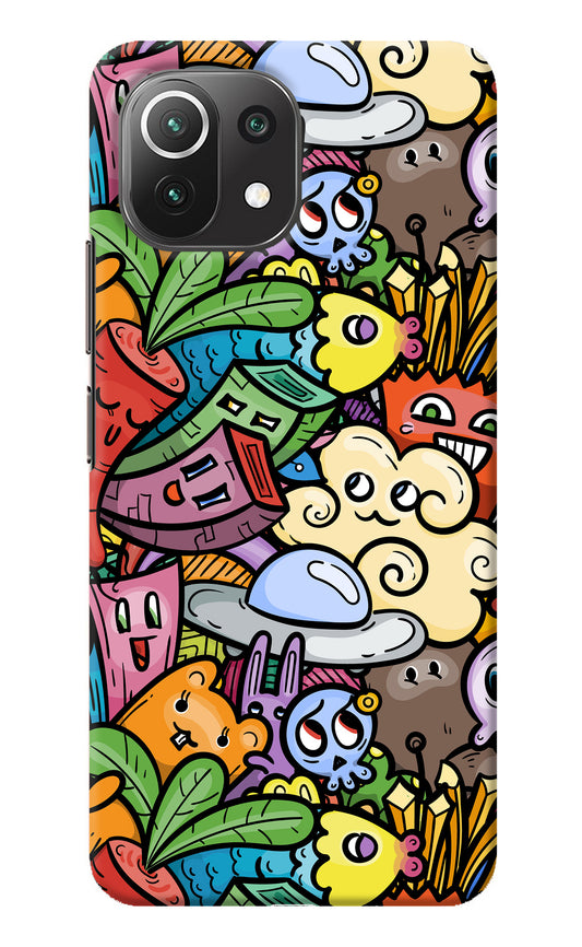 Veggie Doodle Mi 11 Lite Back Cover