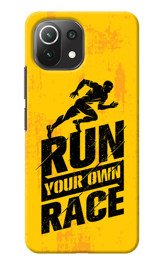 Run Your Own Race Mi 11 Lite Back Cover