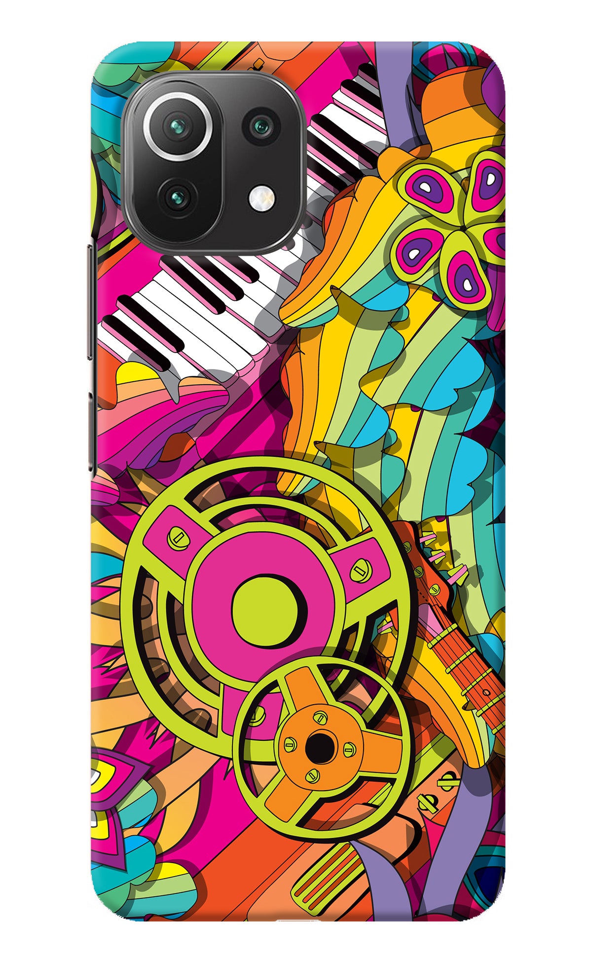 Music Doodle Mi 11 Lite Back Cover