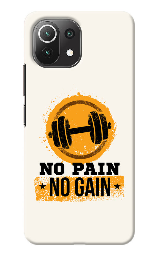 No Pain No Gain Mi 11 Lite Back Cover