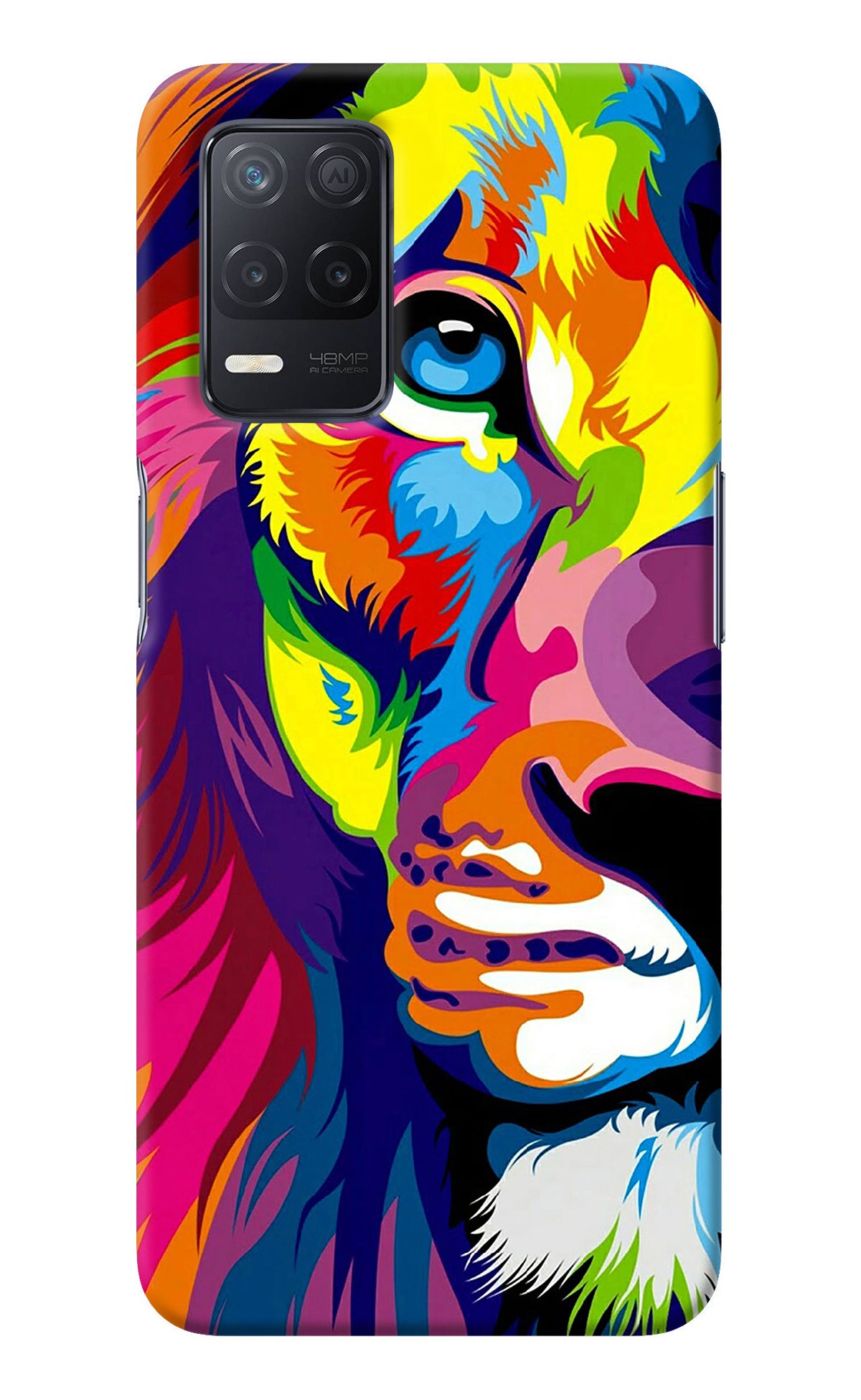 Lion Half Face Realme 8 5G/8s 5G Back Cover