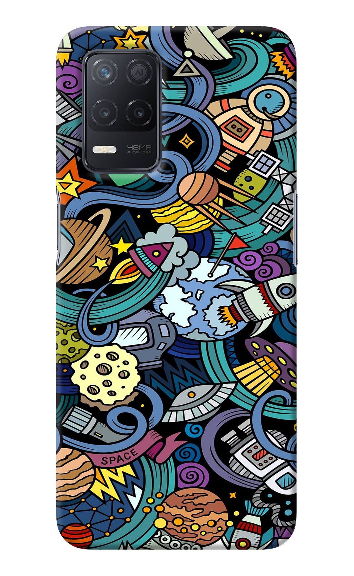 Space Abstract Realme 8 5G/8s 5G Back Cover