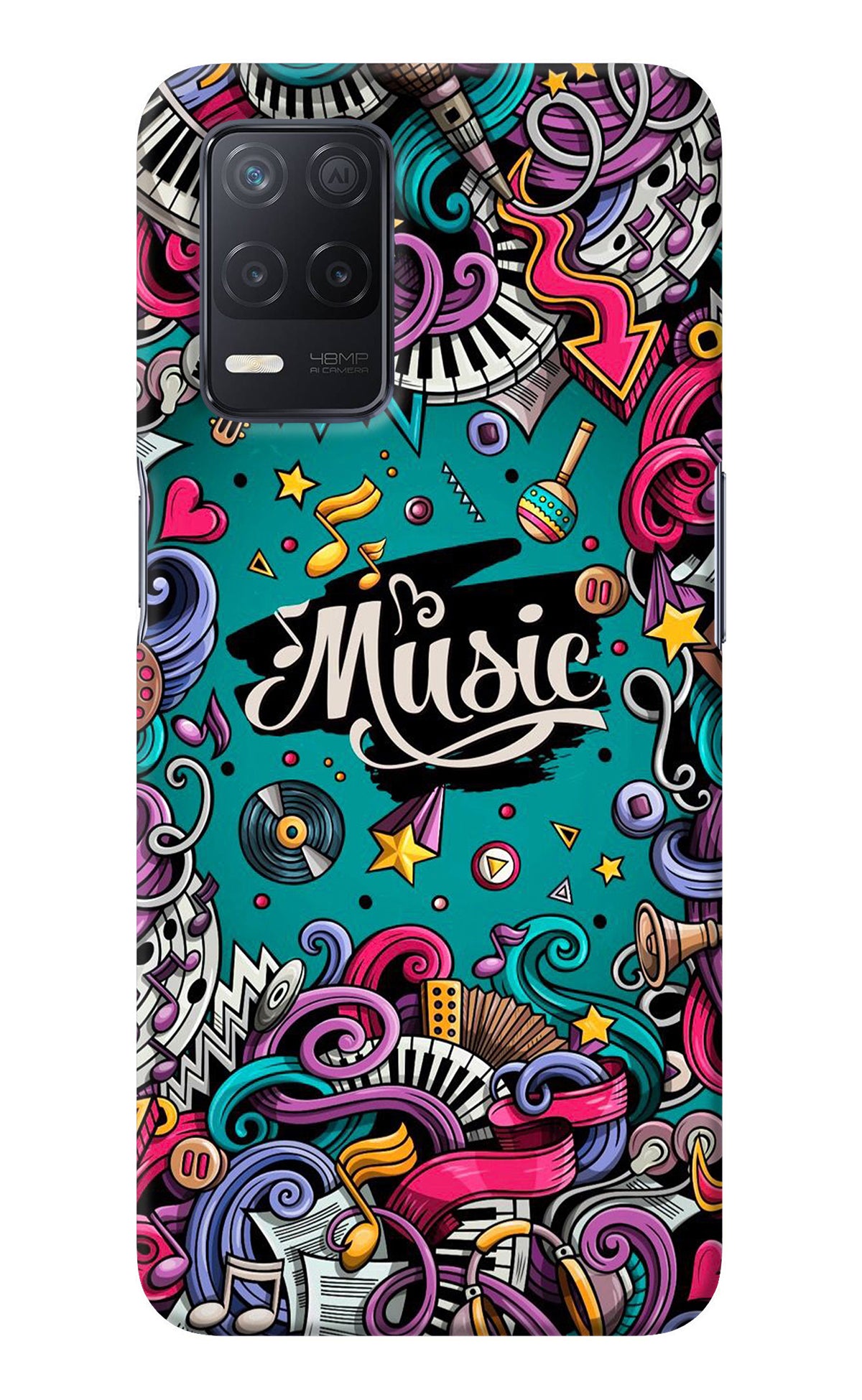 Music Graffiti Realme 8 5G/8s 5G Back Cover