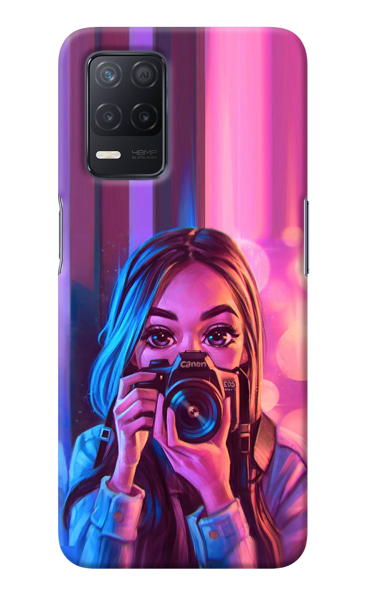 Girl Photographer Realme 8 5G/8s 5G Back Cover