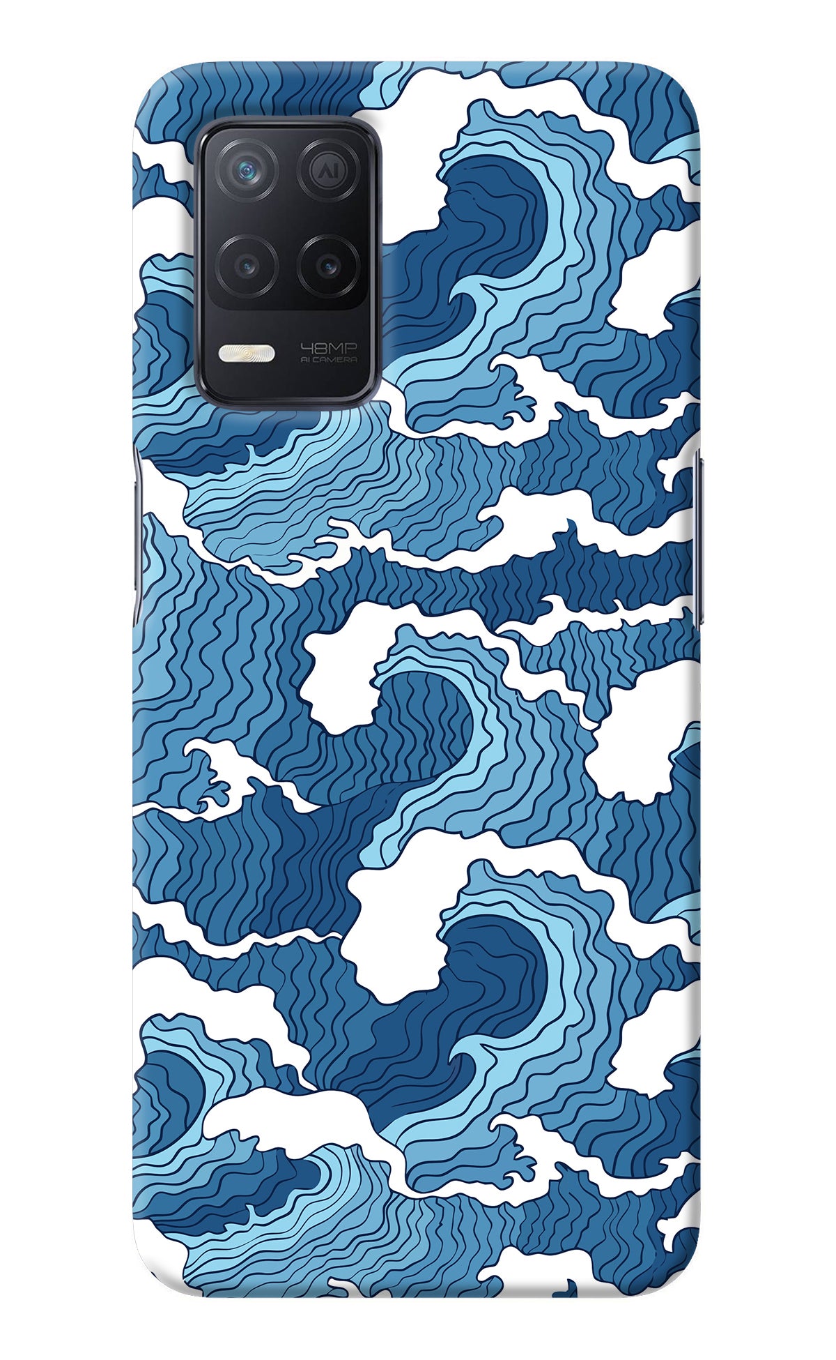 Blue Waves Realme 8 5G/8s 5G Back Cover