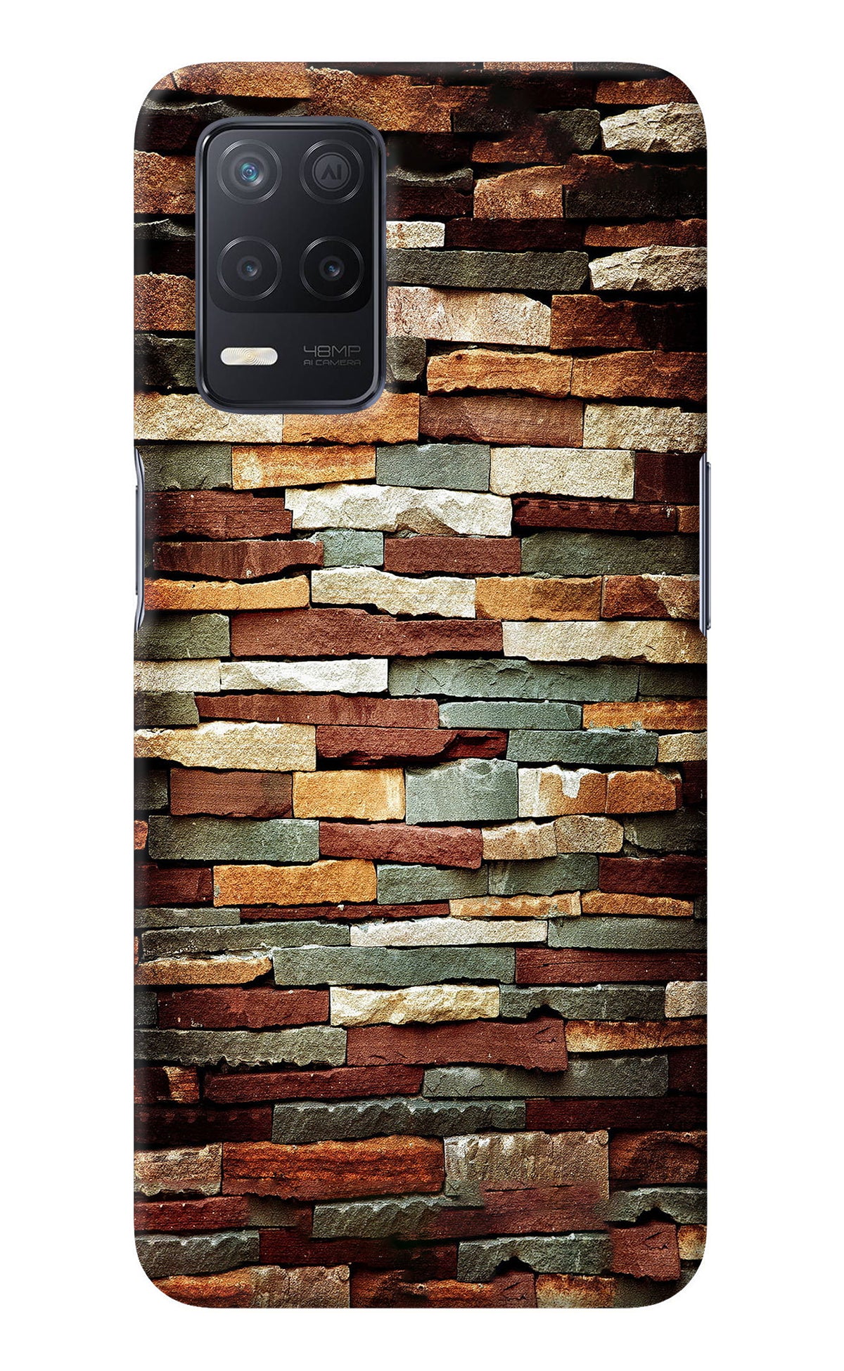 Bricks Pattern Realme 8 5G/8s 5G Back Cover