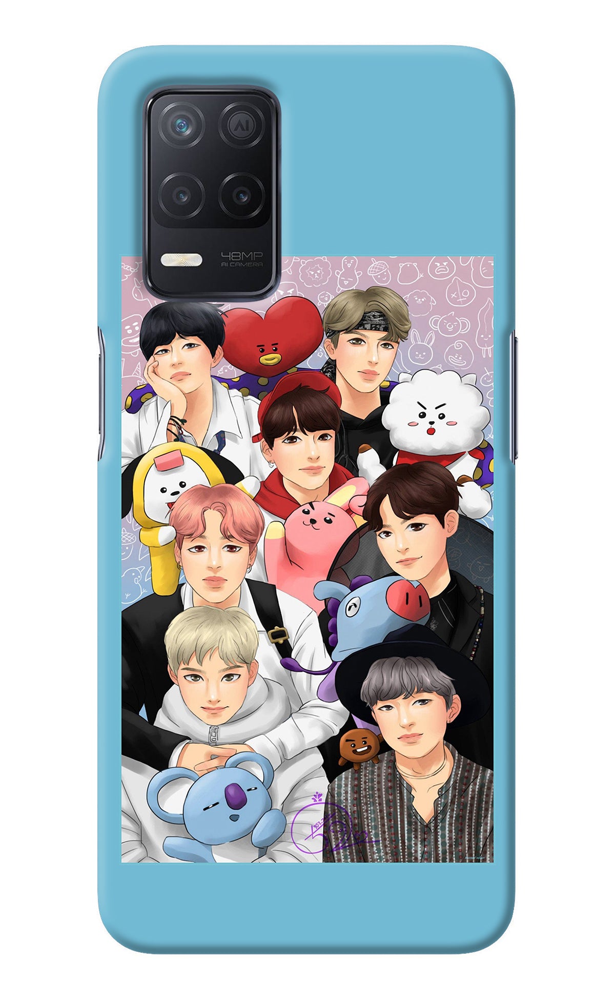 BTS with animals Realme 8 5G/8s 5G Back Cover