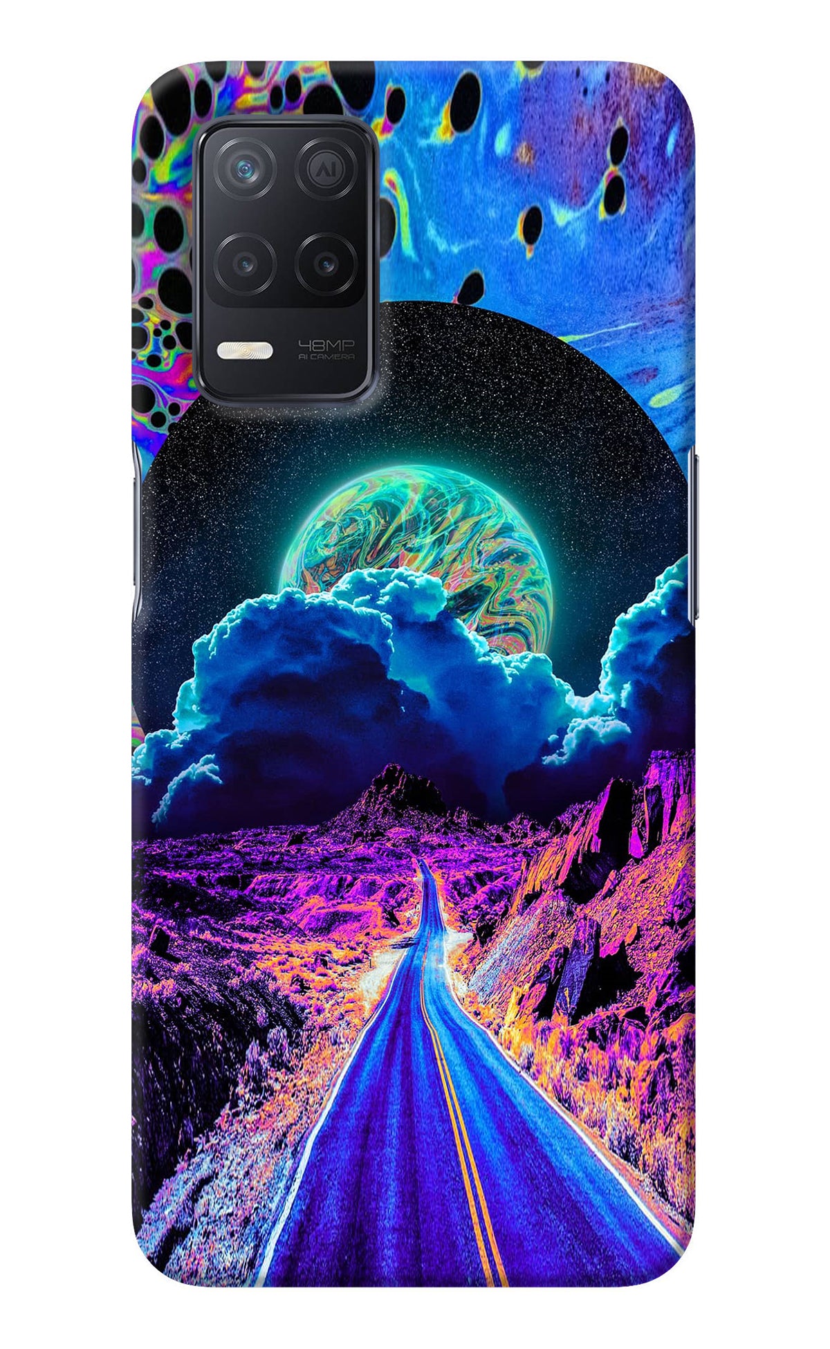 Psychedelic Painting Realme 8 5G/8s 5G Back Cover