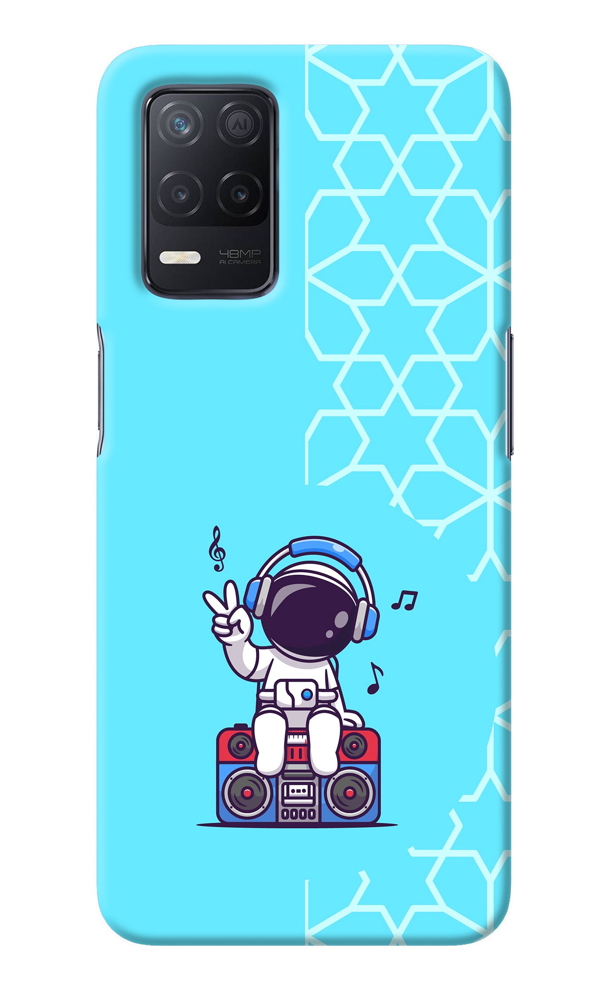 Cute Astronaut Chilling Realme 8 5G/8s 5G Back Cover