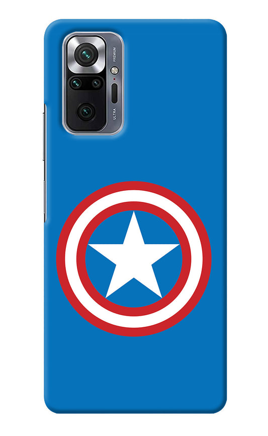 Captain America Logo Redmi Note 10 Pro Max Back Cover