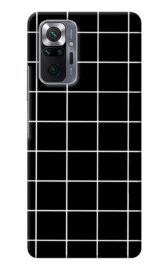 White Grid Redmi Note 10 Pro Max Back Cover