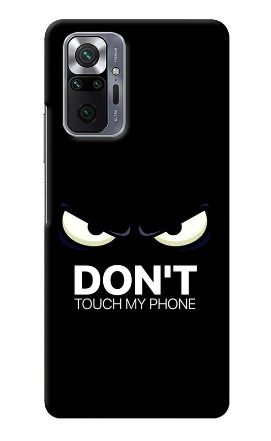 Don'T Touch My Phone Redmi Note 10 Pro Max Back Cover