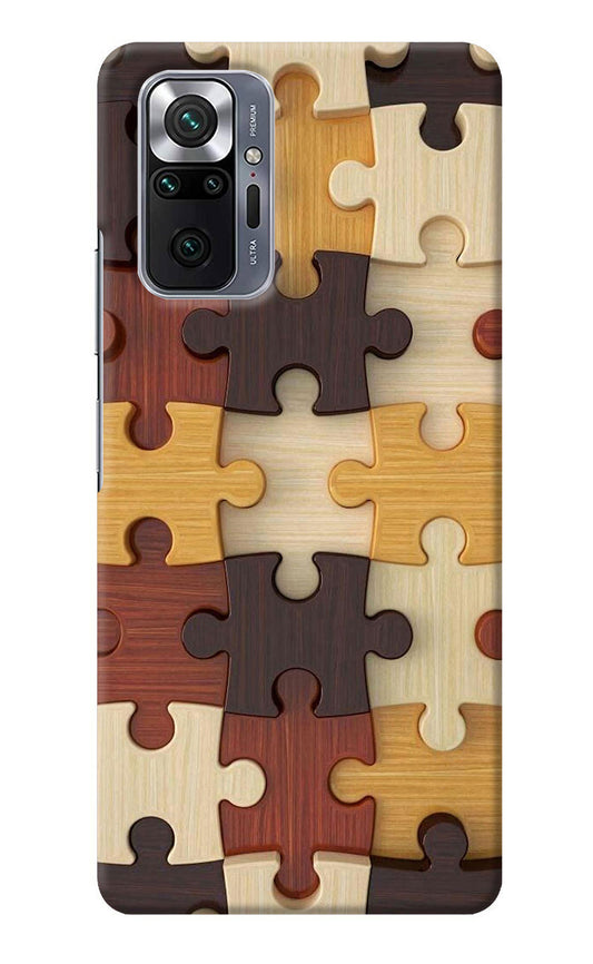 Wooden Puzzle Redmi Note 10 Pro Max Back Cover