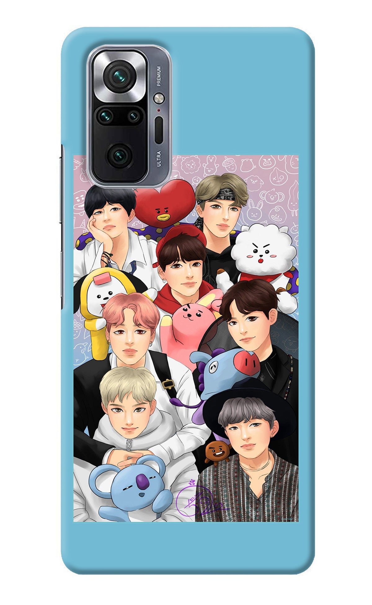 BTS with animals Redmi Note 10 Pro Max Back Cover