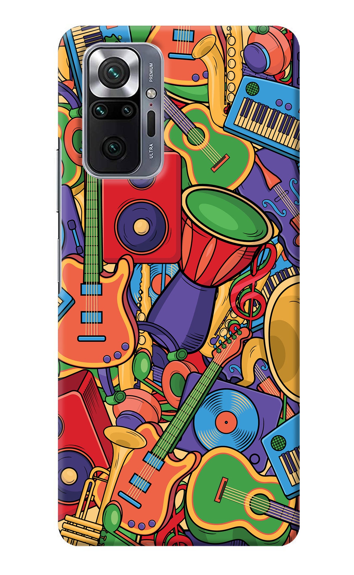 Music Instrument Doodle Redmi Note 10 Pro Max Back Cover