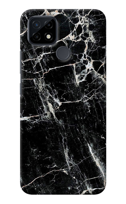 Black Marble Texture Realme C21 Back Cover