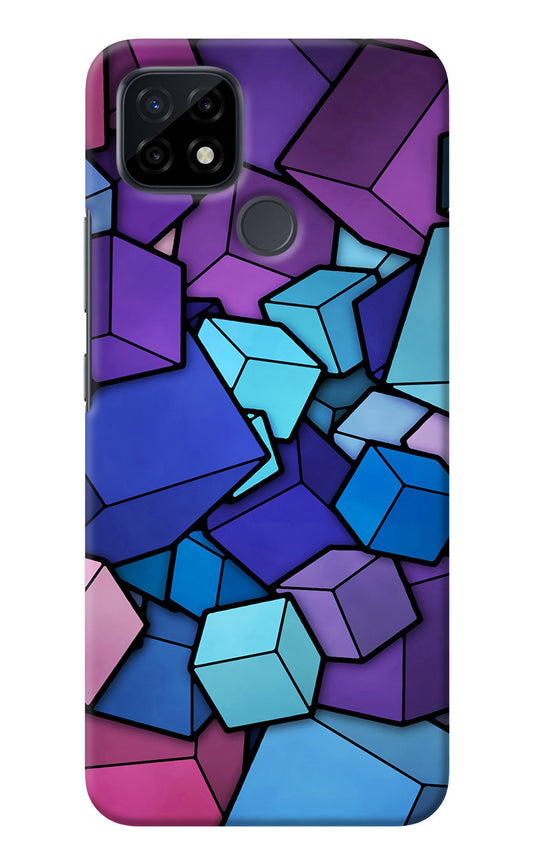 Cubic Abstract Realme C21 Back Cover