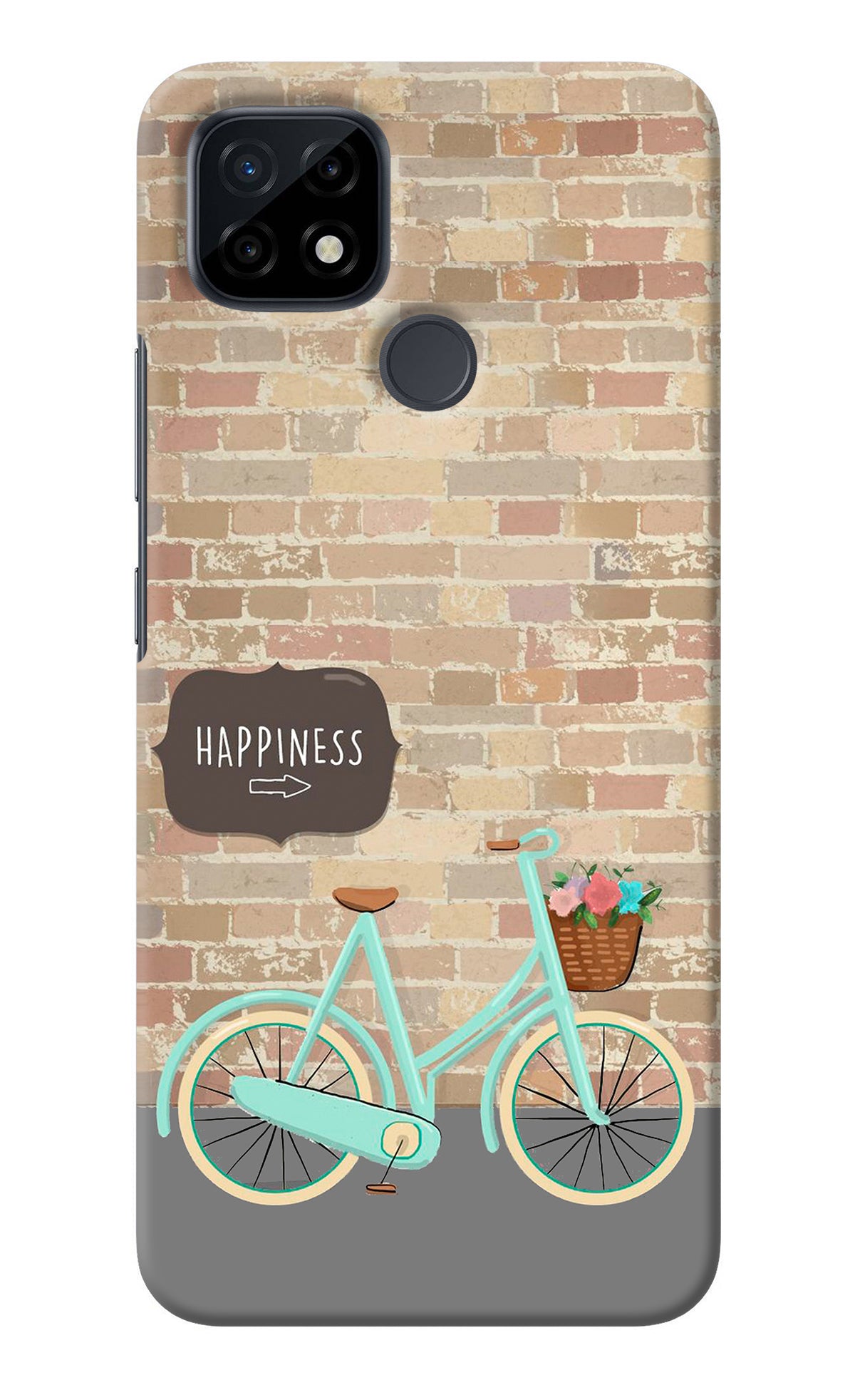 Happiness Artwork Realme C21 Back Cover