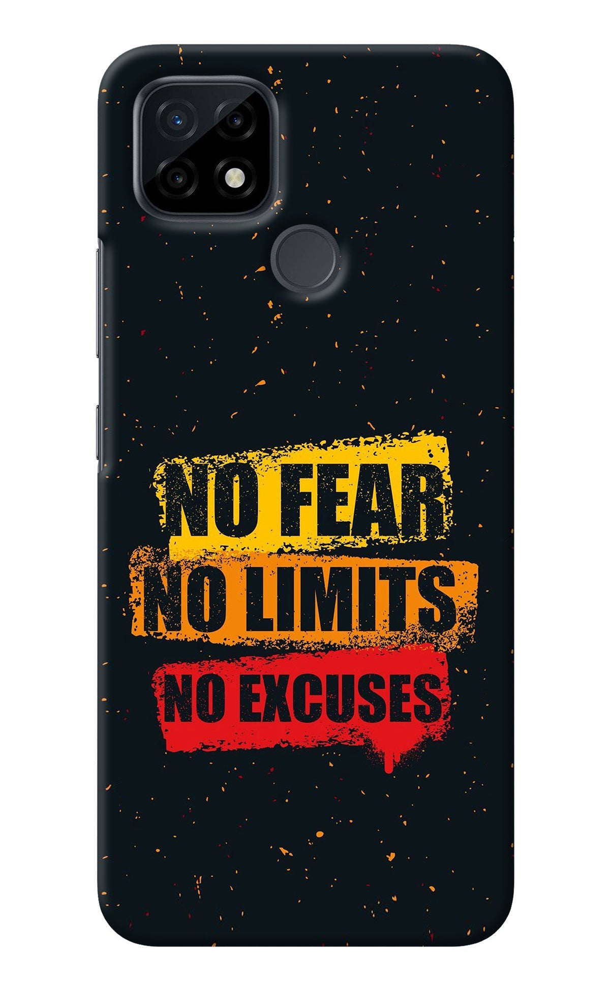 No Fear No Limits No Excuse Realme C21 Back Cover